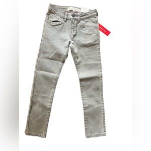 Monoprix KIDS Denim, size 8, slim fit stretch gray, NWT, from Paris.